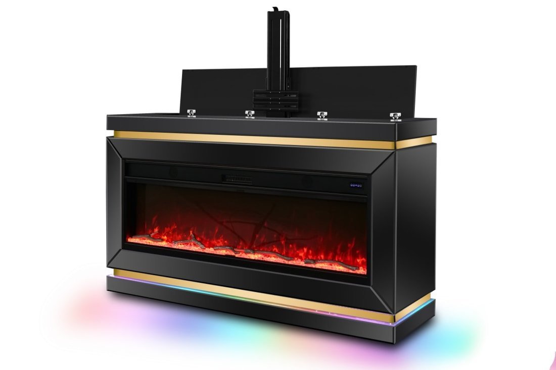 08b23ac88404dc64c98edcb2c6e13838_orig.jpeg A93 TV STAND W/FIREPLACE (BLACK)