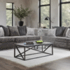 2675-07 CHARCOAL Sofa & Loveseat Set
