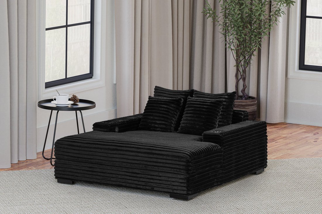 3400-black_orig.jpeg Happy Homes 3400 Black Chaise Lounge