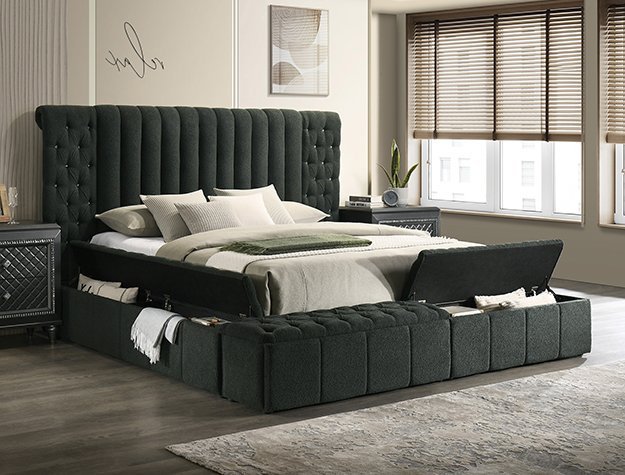 5201CL-ALL DANBURY CHARCOAL BED