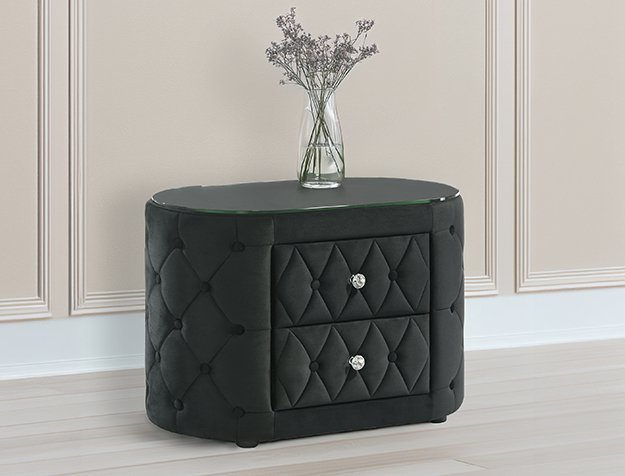 5212BK-2 VOLTARE NIGHT STAND BLACK