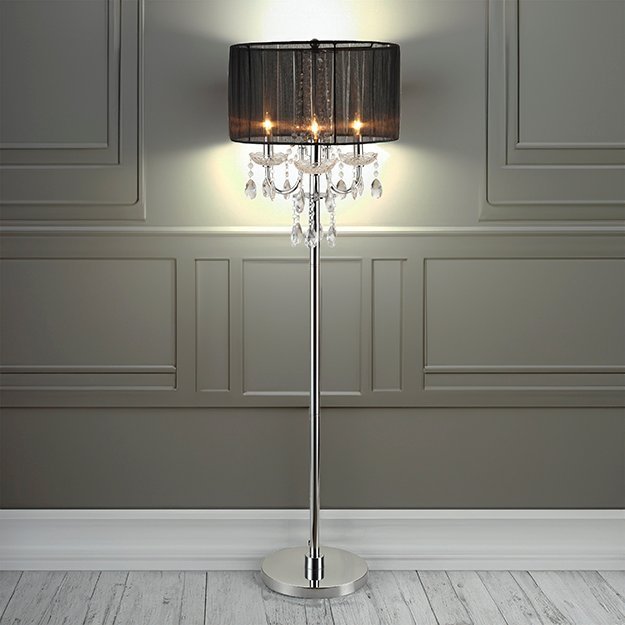 6121-F CHANDELIER FLOOR LAMP 62.5"H