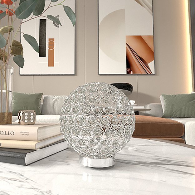 6262T-2 CRYSTAL GLOBE TABLE LAMP