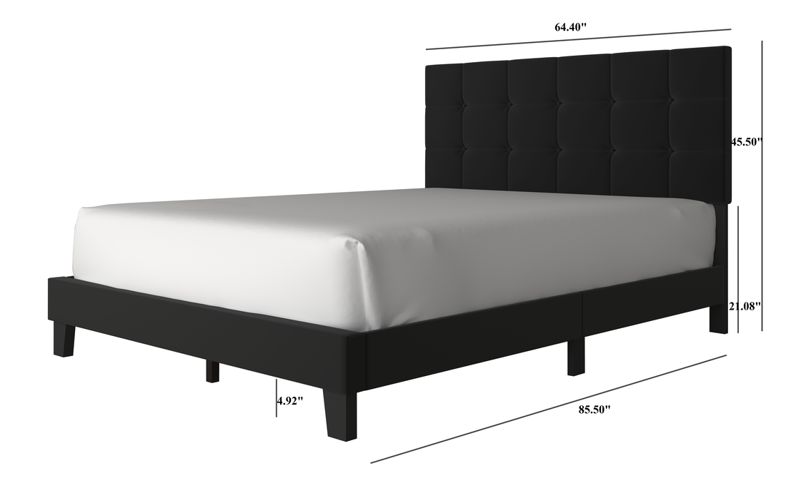 920 Black Platform Bed - Twin, Full, Queen, King