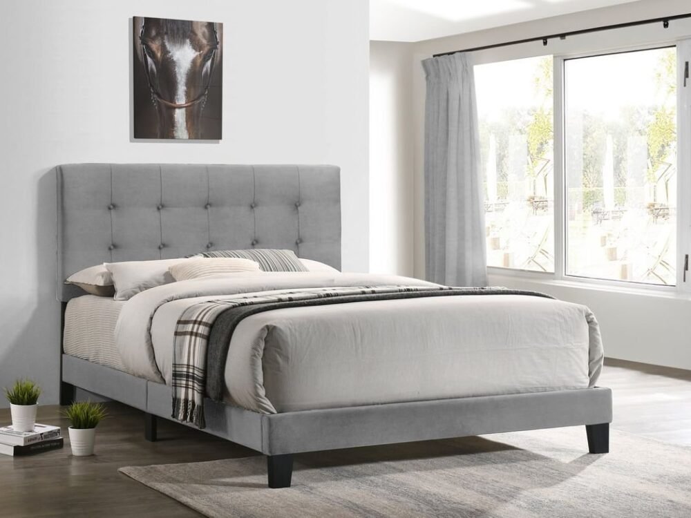 930grey.jpeg 930 Gray Platform Bed - Twin, Full, Queen, King
