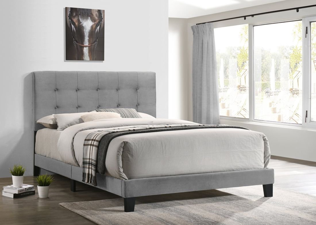 930 Gray Platform Bed - Twin, Full, Queen, King
