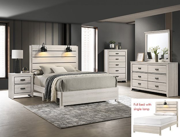SETB6810 CARTER BEDROOM GROUP WHITE