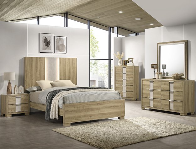 SETB6832 RANGLEY BEDROOM GROUP - DRIFTWOOD