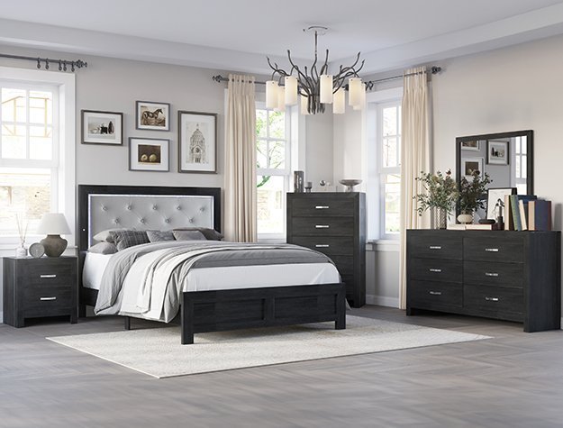 SETB9280 JAYLEN BLACK BEDROOM GROUP