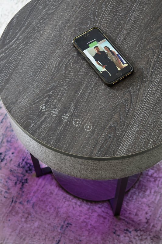 a4000641-purple-color-detail_orig.jpeg A4000641 - Accent Table w/Speaker, Wireless Charger, Lights