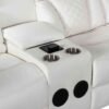 Alexa2023 White Reclining Sectional