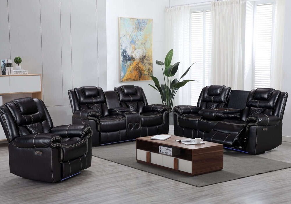 Alexa Black - 3PC Power Reclining Set