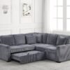 Ariel Charcoal Sectional With Pull-Out Bed