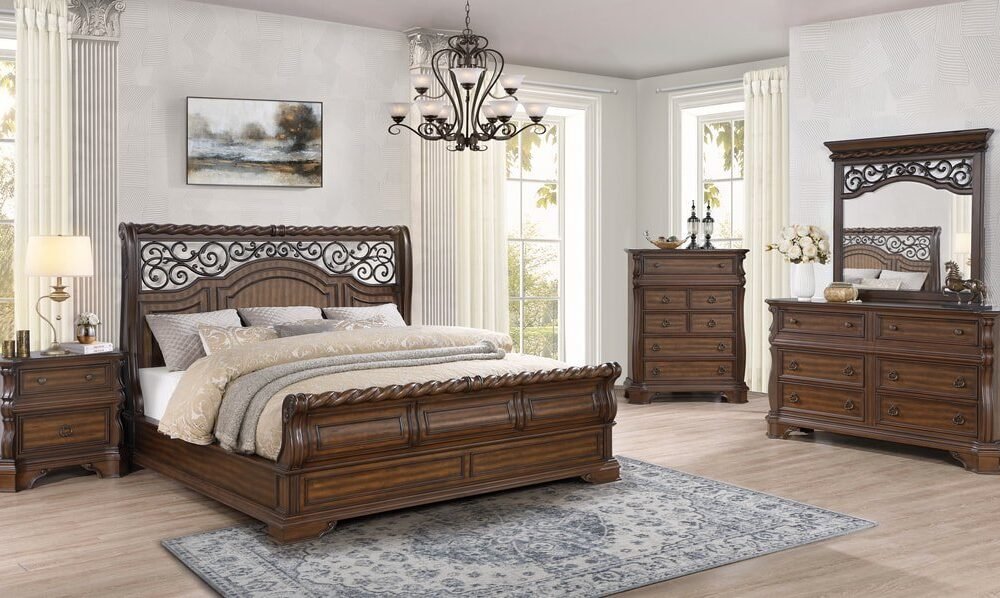 B7000 - 4pc or 5pc Bedroom Set - Queen, King