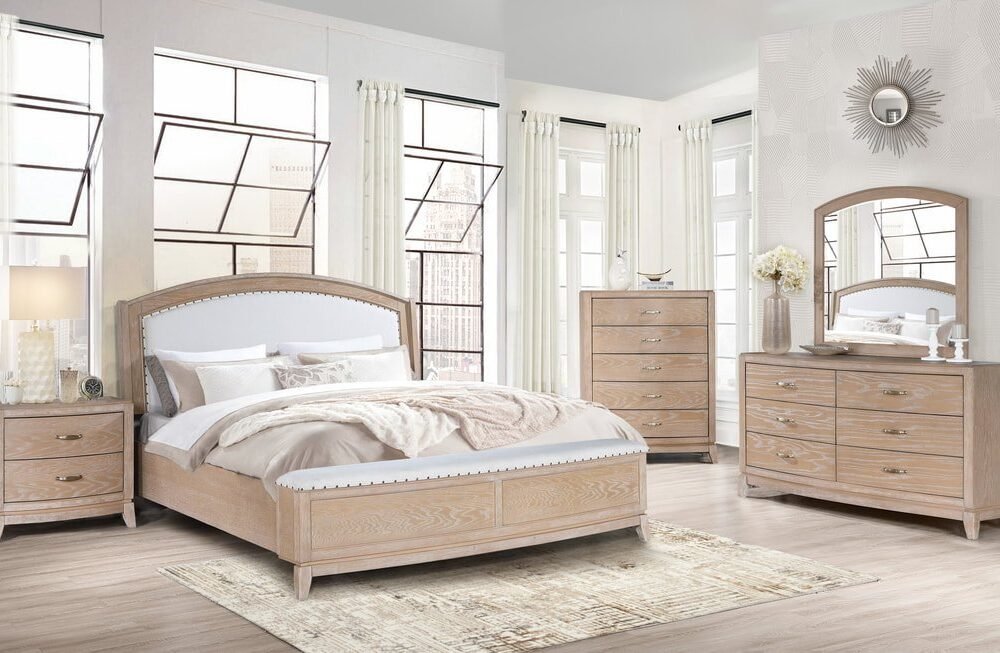 B8010 - 4pc or 5pc Bedroom Set - Queen, King