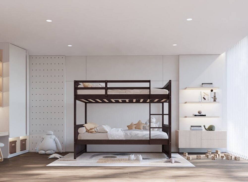 BB10 Twin/Twin Bunk Bed Espresso