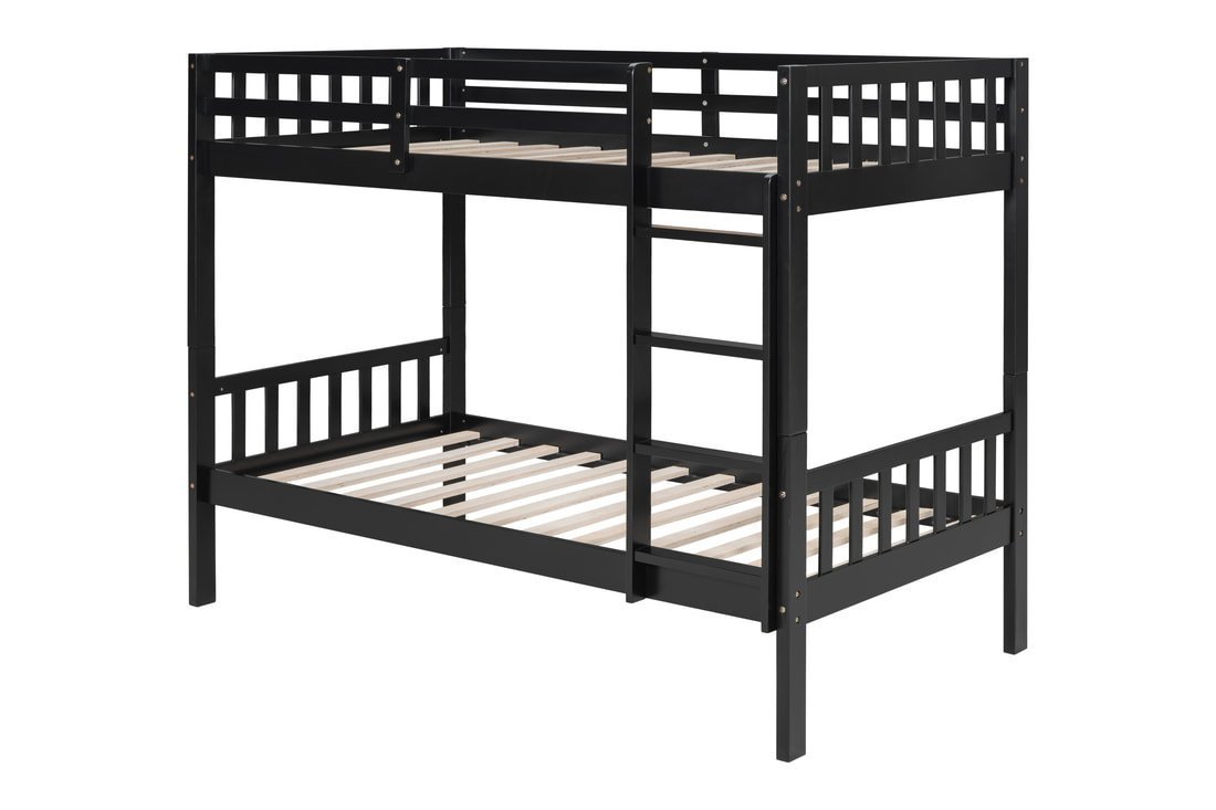 bb12-1_orig.jpeg BB12 Twin/Twin Bunk Bed Black