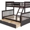 BB20 Twin/Full Bunk Bed w/Twin Trundle Espresso