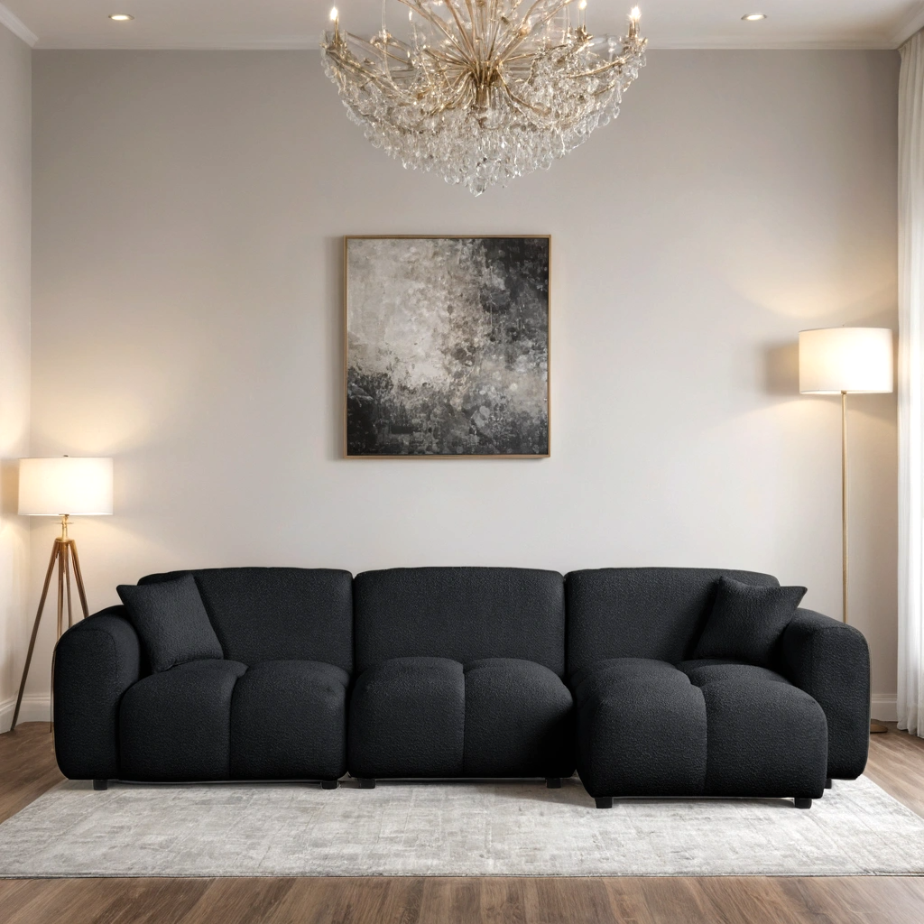 Bella Black Sectional
