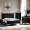 Blanca2 Black Bedroom Set Queen, King