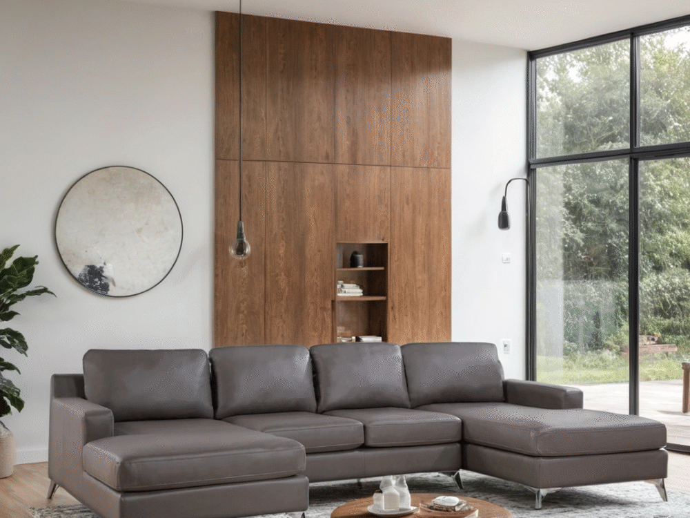 Candace Bronze Double Chaise Sectional