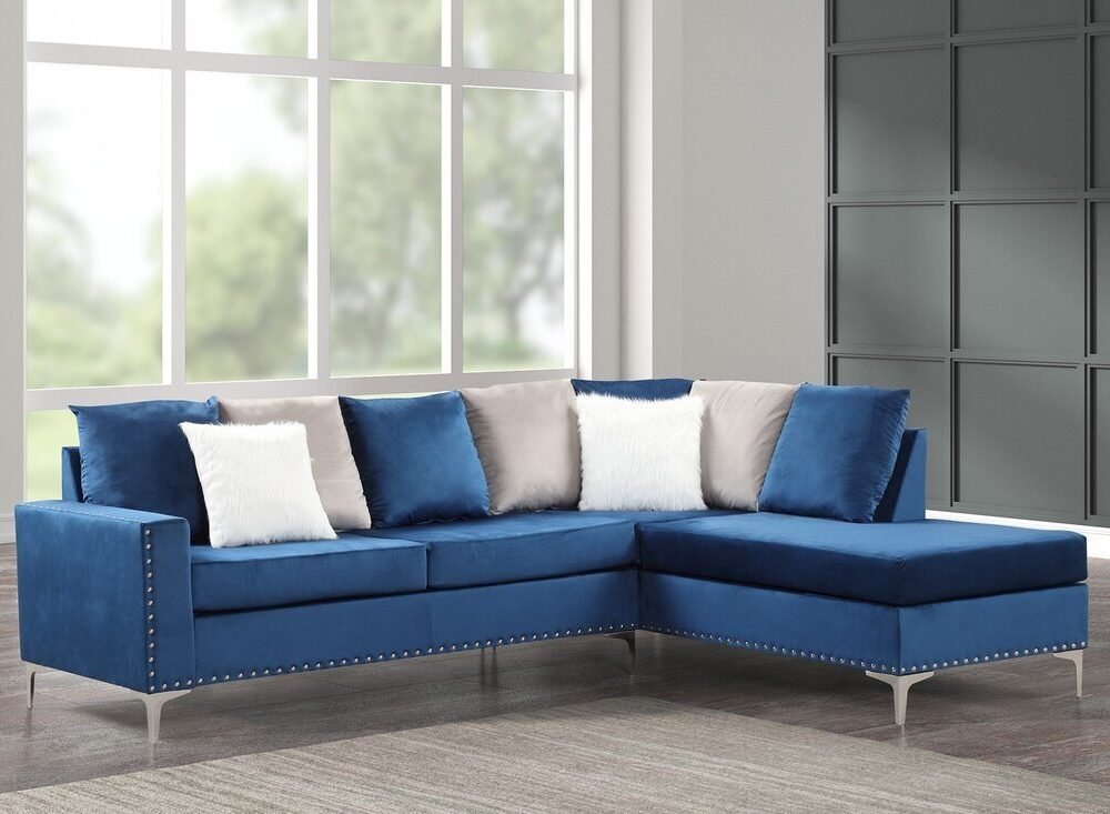 Cindy2 - Blue Reversible Sectional