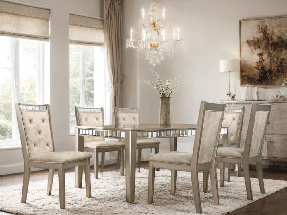 Clara - Dining Table + 6 Chair Set