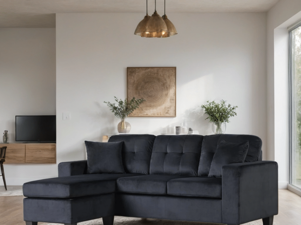 Cris Black - Reversible Sectional