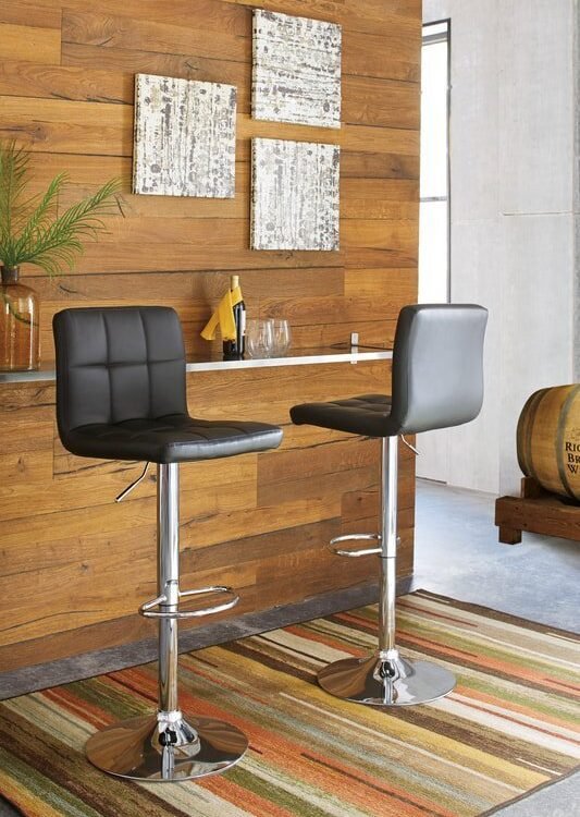 d120-130-front-back_orig.jpeg D120-130 Black Swivel Barstool