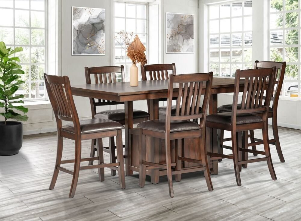 D850 - Counter Height Table + 6 Chair Set