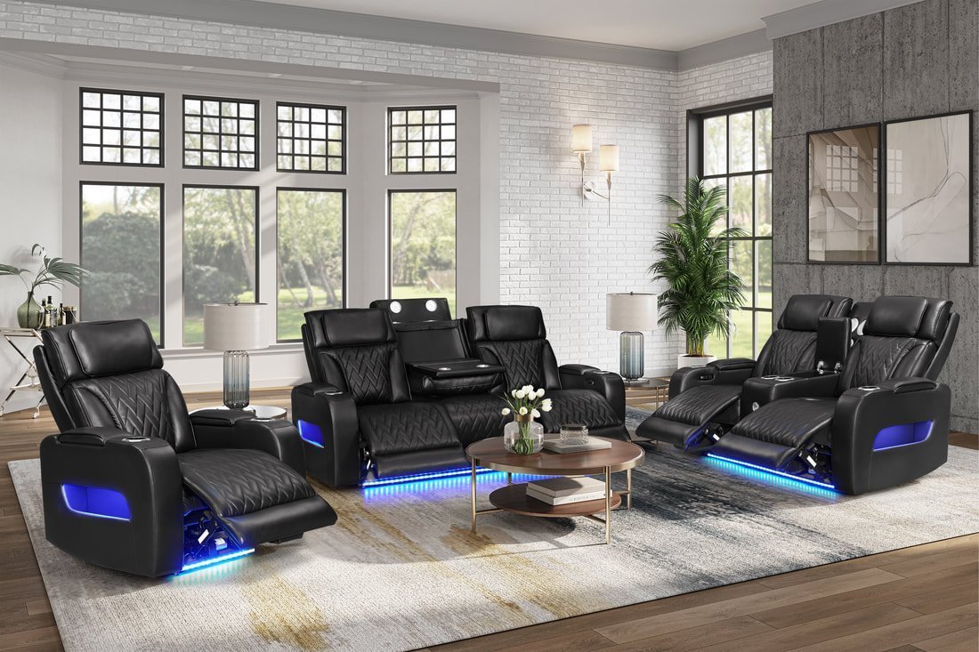 dubai-black-20_orig.jpg DUBAI 3PC Black Power Reclining Set