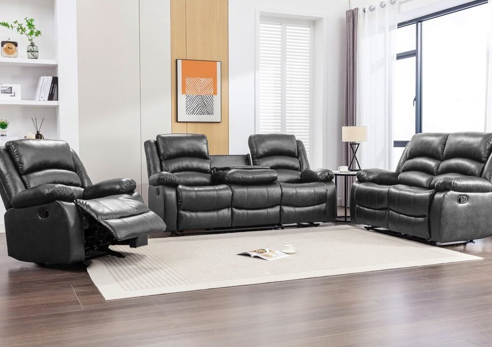 Dynamo2-BLACK 3PC Reclining Set