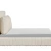 Lauren Beige Platform Bed - Queen, King