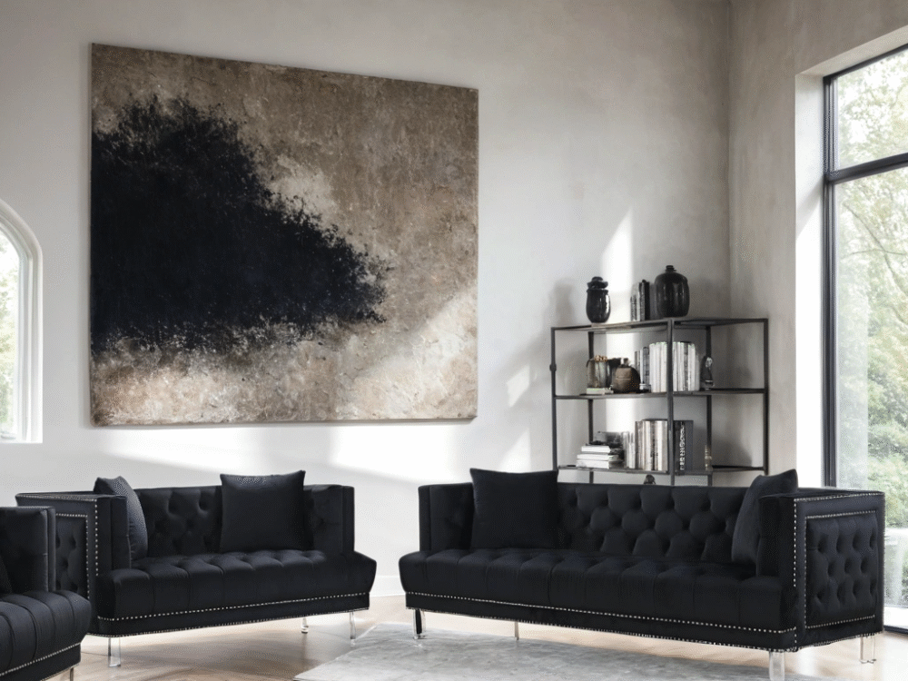 Lucas Black - 2pc Sofa and Loveseat Set