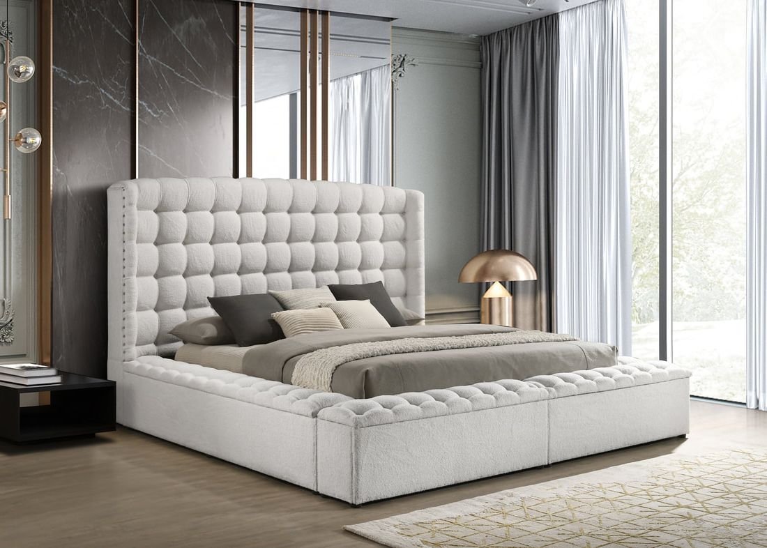 madonna-white-2.jpeg Madonna White Platform Bed - Queen, King