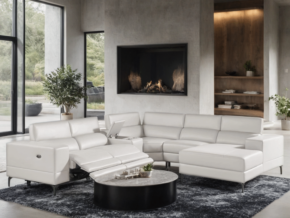 MILANO PEARL - 6PC Power Reclining Sectional