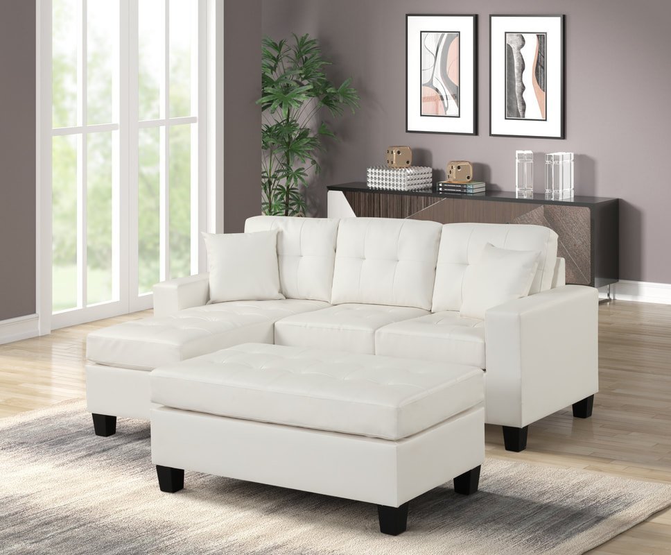 naomi-pvc-white-1_orig-1.jpg Naomi White PU - Reversible Sectional & Ottoman