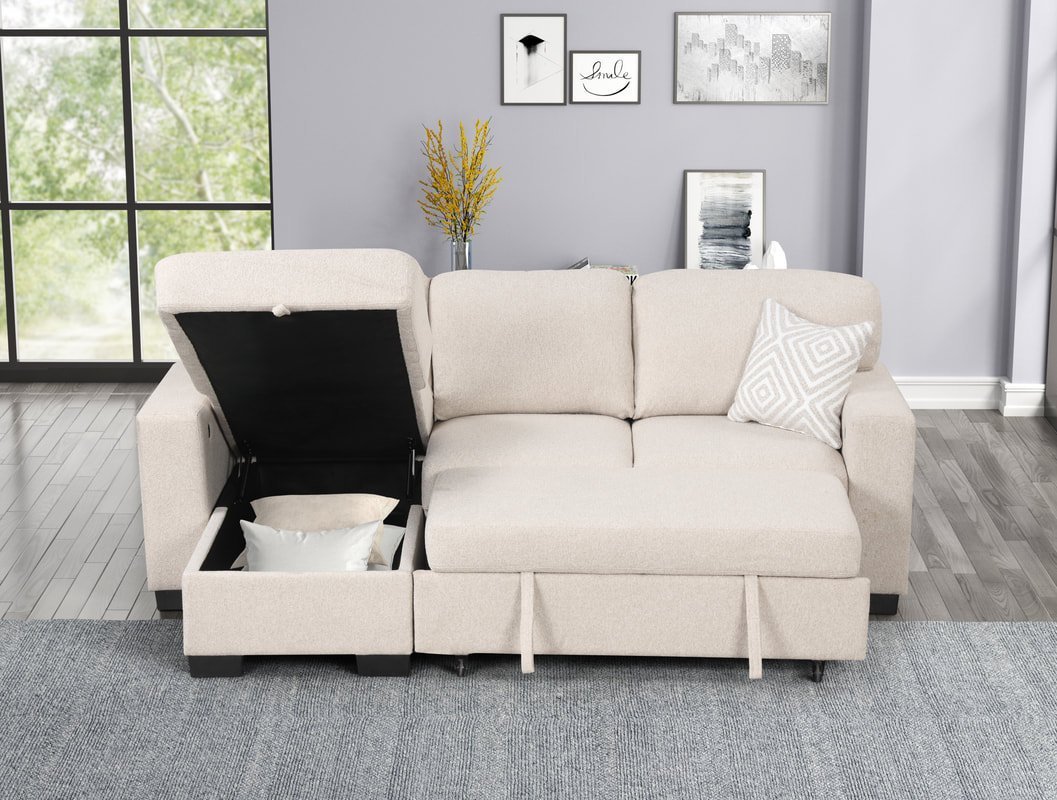 pacific-beige-4_orig.jpg Pacific Beige Reversible Sectional With Pull-Out Bed