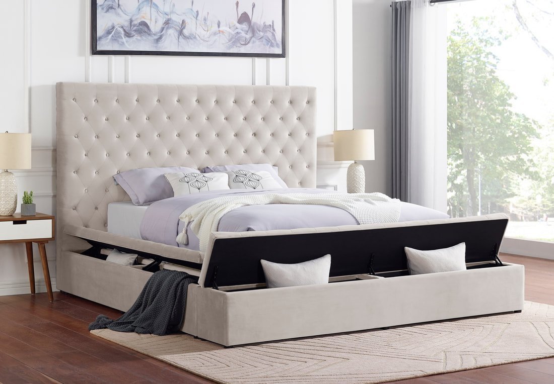 paris-beige_orig.jpeg Paris Beige Platform Bed - Queen, King