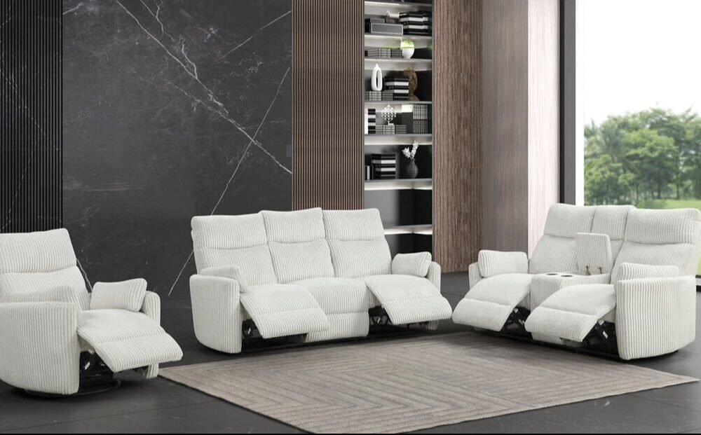 PEPPI - Beige 3pc Reclining Set