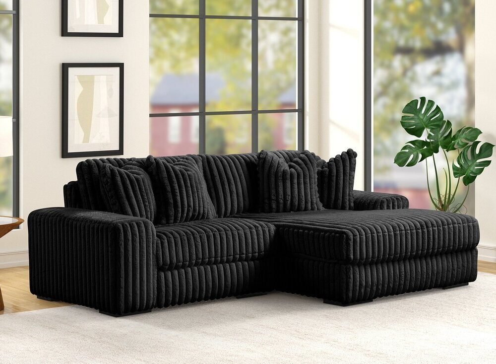 SUNDAY2 BLACK 2PC Sectional