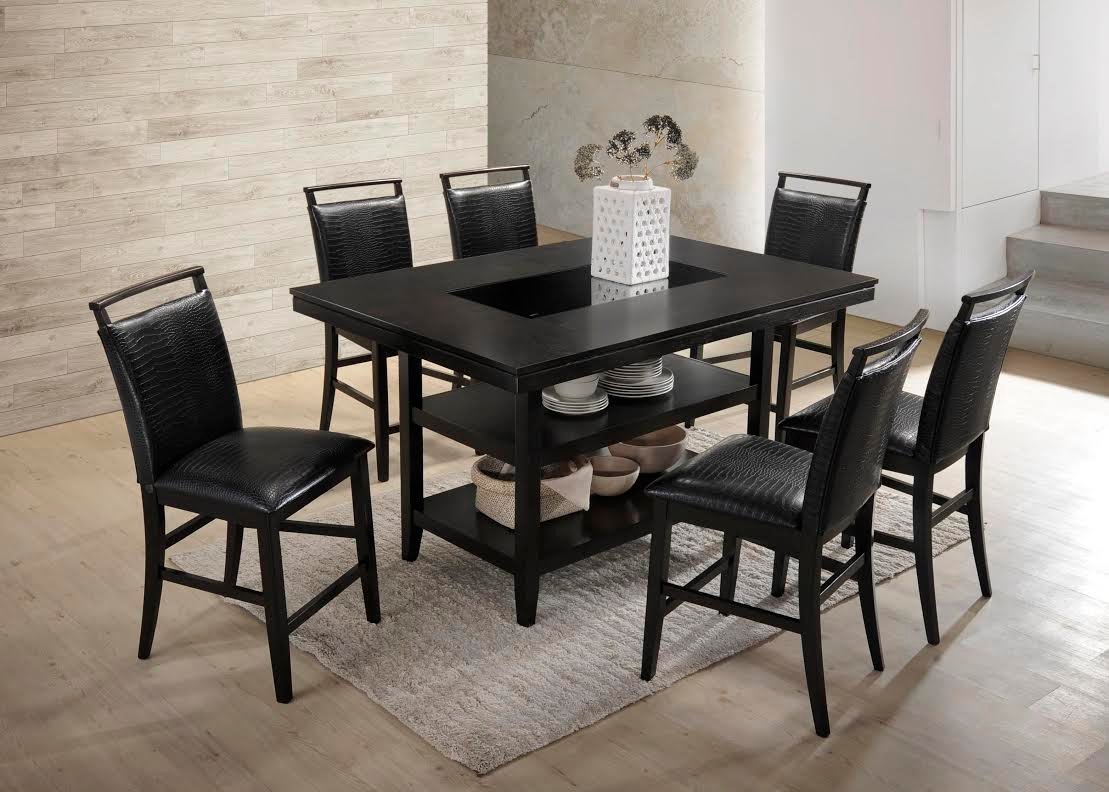 tommy-pub_orig.jpeg Tommy Black - Counter Height Table & 6 Chairs Set