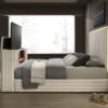 Villa White Platform Bed - Queen, King