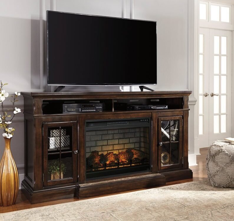 W701-88 TV Stand w/Fireplace 72"L